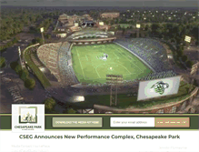 Tablet Screenshot of chesapeakepark.com
